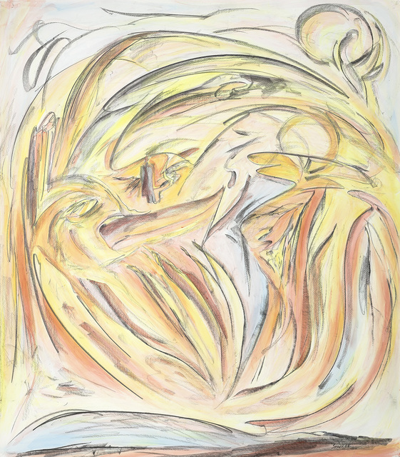 Joseph Sánchez, ‘Ancestors Talking’, 2018, Painting, Conte & acrylic on rice paper, Kinsman Robinson Galleries