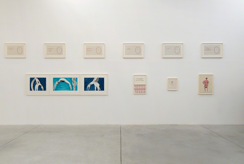 Installation view of Louise Bourgeois: Pink Days / Blue Days at Gordon Gallery in Tel Aviv (5Sept17-28Oct17).
© The Easton Foundation, Licensed by VAGA, NY,
Photo: Elad Sarig Installation view of Louise Bourgeois: Pink Days / Blue Days at Gordon Gallery in Tel Aviv (5Sept17-28Oct17).
© The Easton Foundation, Licensed by VAGA, NY,
Photo: Elad Sarig