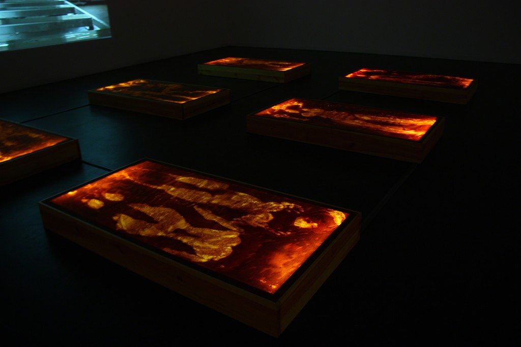 Fragment of the exhibition with installation "Horizontal". Photography by Povilas Ramanauskas. Fragment of the exhibition with installation "Horizontal". Photography by Povilas Ramanauskas.
