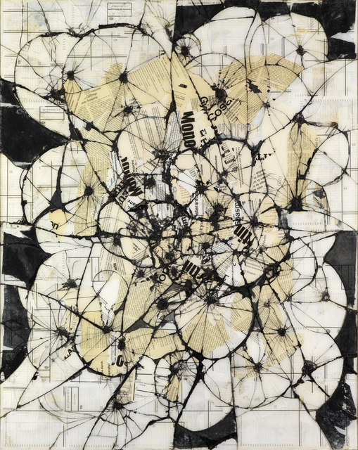 Reinhold Koehler, ‘THORAX, Contre-Collage’, 1694, Mixed Media, Paper, glass, glue and ink laid down on canvas, Whitford Fine Art