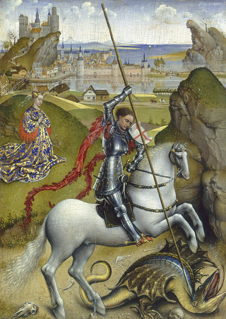 Rogier van der Weyden, ‘Saint George and the Dragon’, ca. 1432/1435, National Gallery of Art, Washington, D.C.