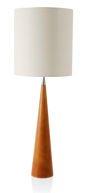 ‘Table lamp’, Circa 1955, Design/Decorative Art, Leather, metal, Aguttes