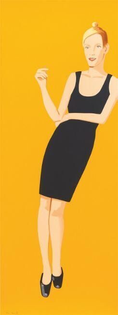Alex Katz - ”Black Dress 3 (Oona)”