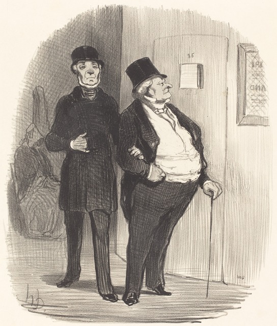 Honoré Daumier, ‘Un Jour de représentation a bénéfice...’, 1852, National Gallery of Art, Washington, D.C.