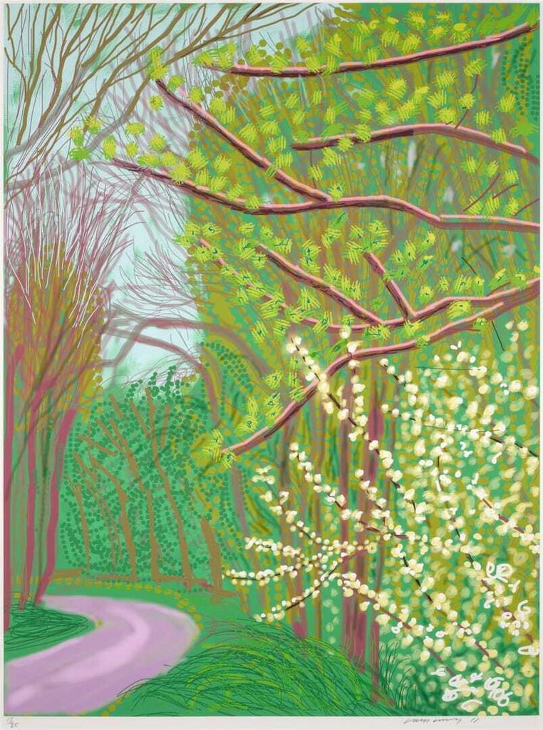 David Hockney - The Arrival of Spring in Woldgate, East Yorkshire in 2011 (twenty eleven) - 14 April