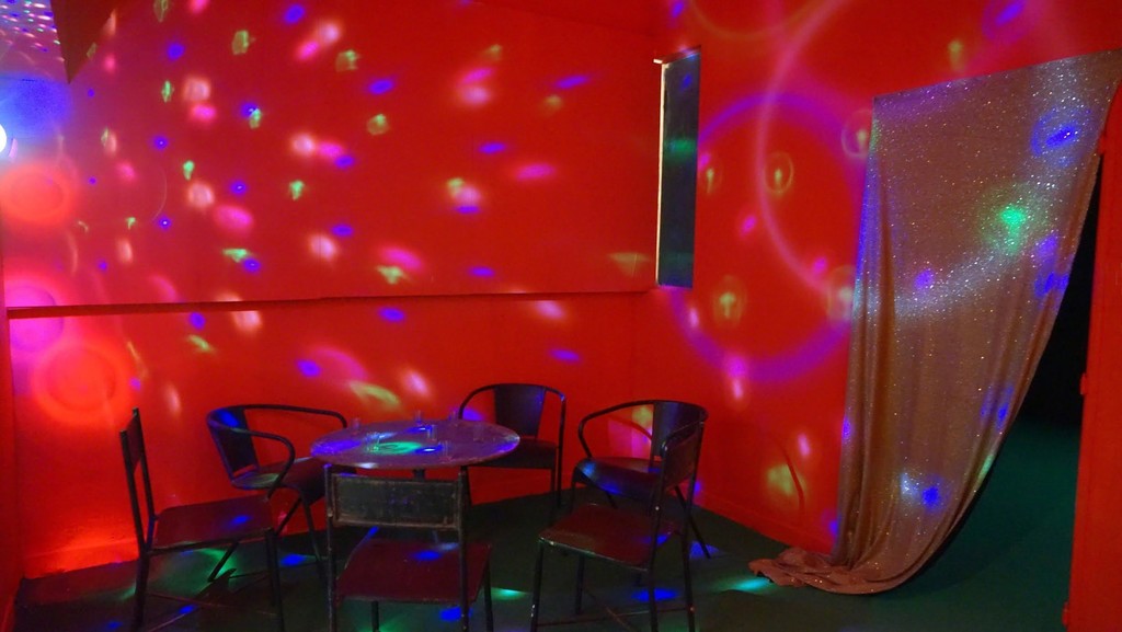 Katia Kameli's cabaret, part of her installation at the Dakar Biennale 2018. Katia Kameli's cabaret, part of her installation at the Dakar Biennale 2018.