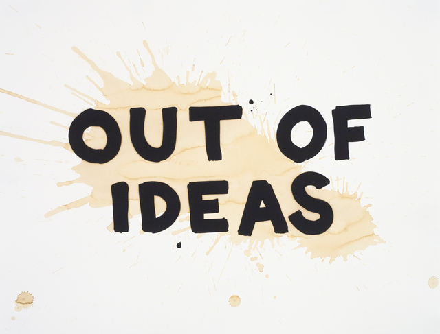 Steve Lambert, ‘Out of Ideas’, 2010, Lower East Side Printshop 