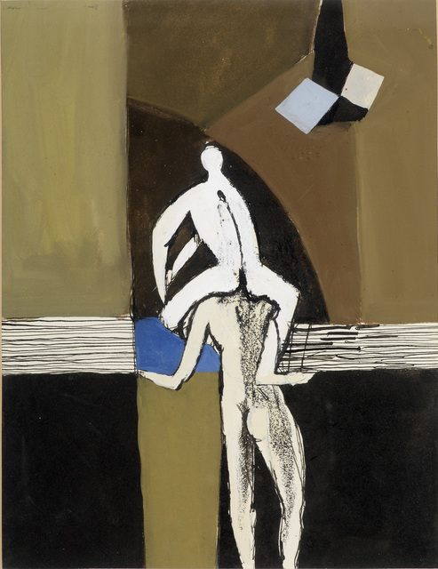 Keith Vaughan, ‘Acrobats’, 1955, Painting, Gouache and mixed media, Osborne Samuel