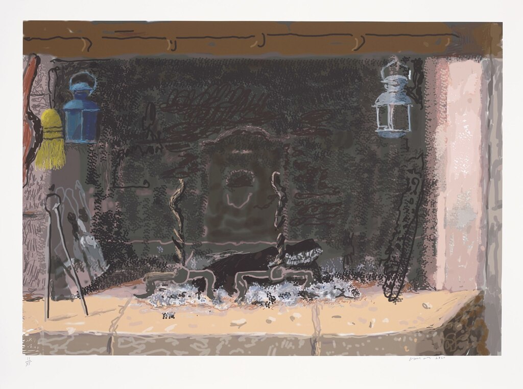 David Hockney - No Fire, from My Normandy