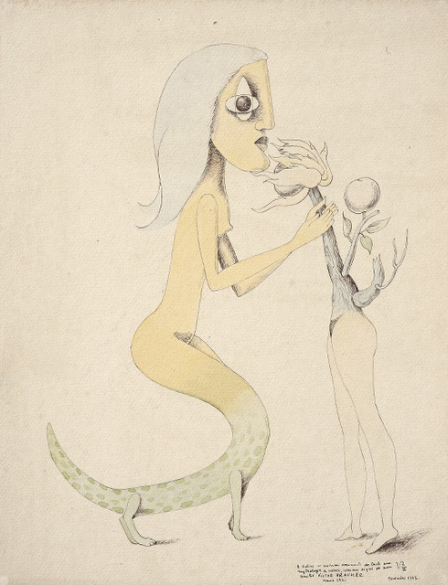 Victor Brauner, ‘Femme-Plante’, ca. 1941, Drawing, Collage or other Work on Paper, Galerie Natalie Seroussi