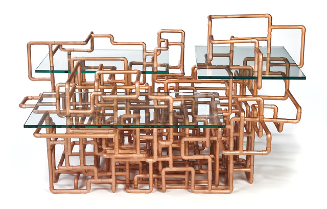 Benjamin Rollins Caldwell, ‘American Pipe Dream Low Table’, 2011, Design/Decorative Art, Copper Pipes