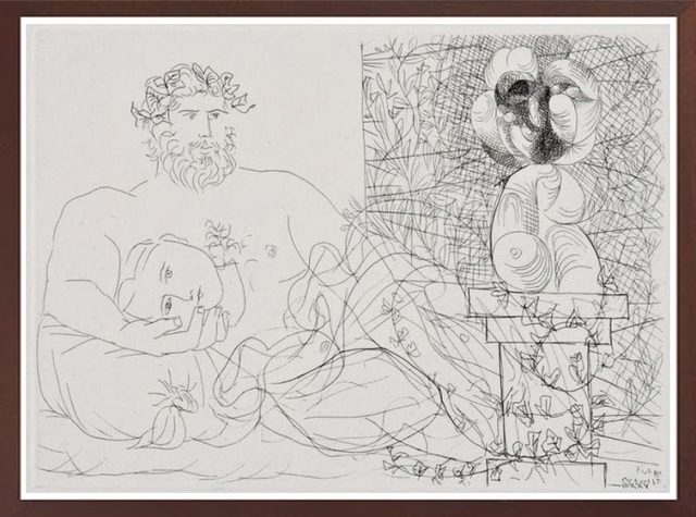 Pablo Picasso, ‘Le Repos du Sculpteur et la Sculpture Surréaliste’, 1933, Print, Etching, Robin Rile Fine Art