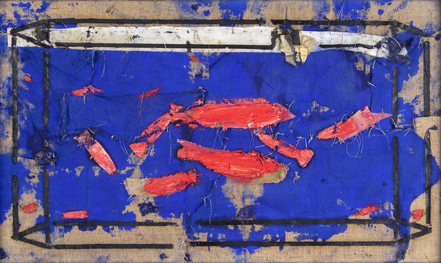 Manolo Valdés, ‘Pecera ’, 2006, Painting, Oil on Burlap, Galería La Cometa
