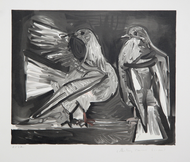 Pablo Picasso, ‘Deux Pigeons’, 1973-originally 1960, Print, Lithograph on Arches Paper, RoGallery