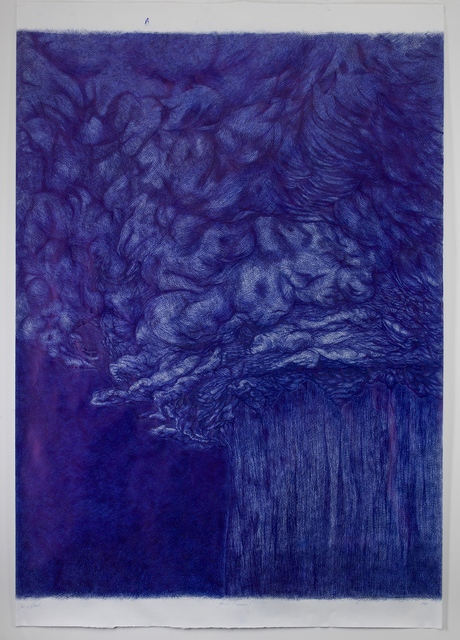 Jan Fabre, ‘Berlin/ Tornado’s - (VI)’, 1988, Drawing, Collage or other Work on Paper, Bic Ballpoint pen on paper, Templon