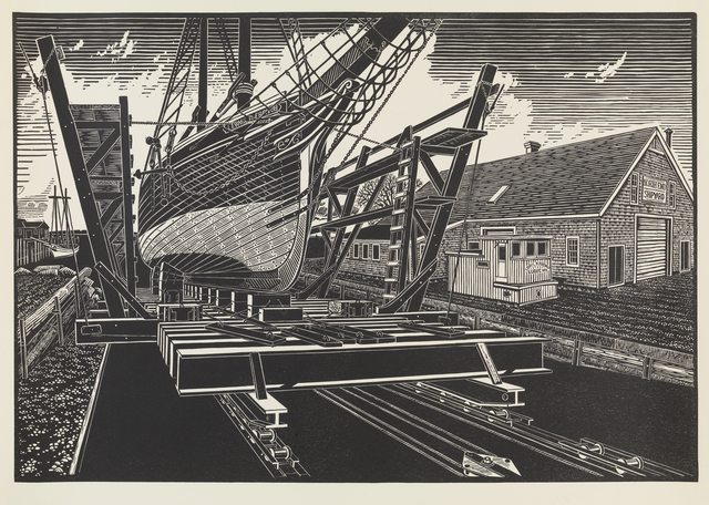 James Dodds, ‘North End Ship Yard, Rockland, Maine’, Dowling Walsh