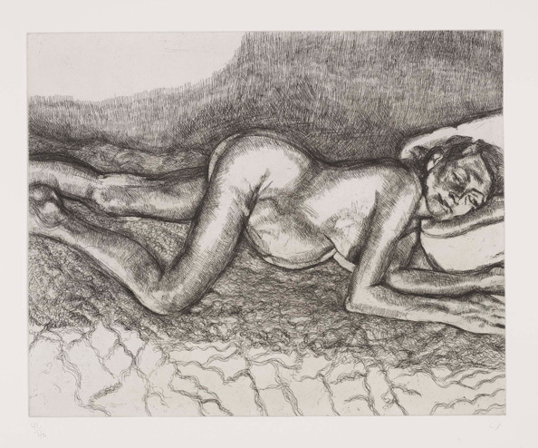 Lucian Freud, ‘Before The Fourth’, 2004, Print, Etching, Kunzt Gallery