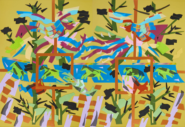 Chien-Yi Wu, ‘Mirror II Fengtian Temple’, 2019, Painting, Mixed media (Acrylic sheet, washi paper tape), Liang Gallery