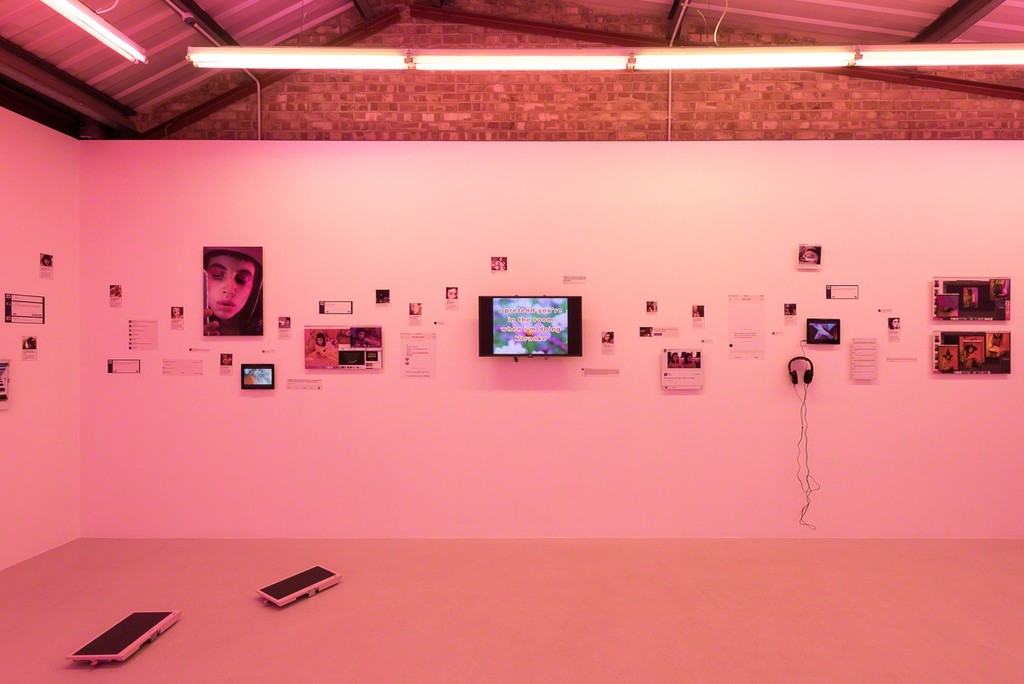 Installation view, Molly Soda 'Comfort Zone' at Annka Kultys Gallery, London, 2016 Photo: Annka Kultys Gallery (Damian Griffiths) Installation view, Molly Soda 'Comfort Zone' at Annka Kultys Gallery, London, 2016 Photo: Annka Kultys Gallery (Damian Griffiths)