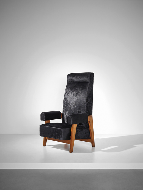 Le Corbusier, ‘Rare 'Court's President' armchair, designed for the High Court, Chandigarh’, 1955-1956, Phillips