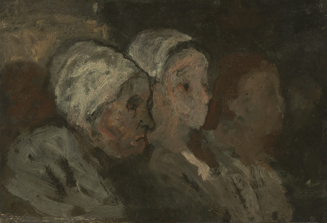 Honoré Daumier, ‘In Church’, 1855/1857, National Gallery of Art, Washington, D.C.