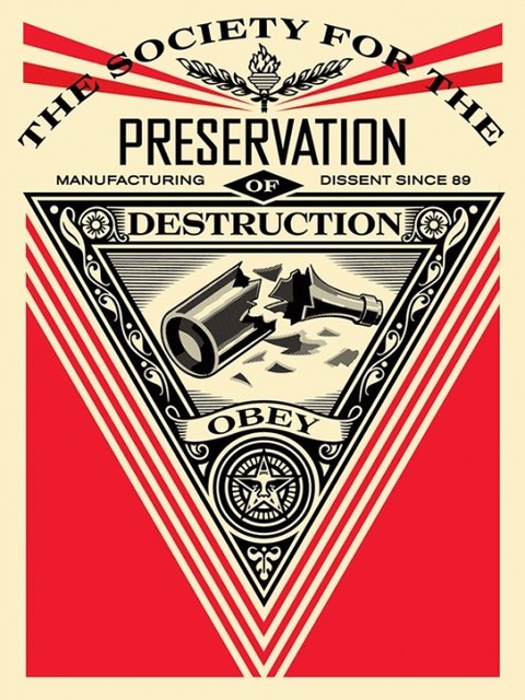 Shepard Fairey, ‘Society of Destruction’, 2015, Black Book Gallery