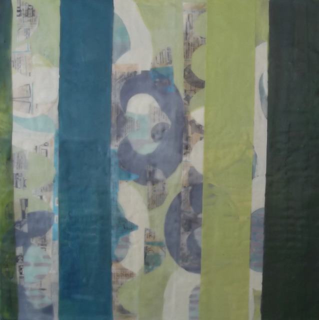 Amber George, ‘Straightening Up 1’, 2011, Painting, Encaustic and mixed media on panel, Susan Eley Fine Art