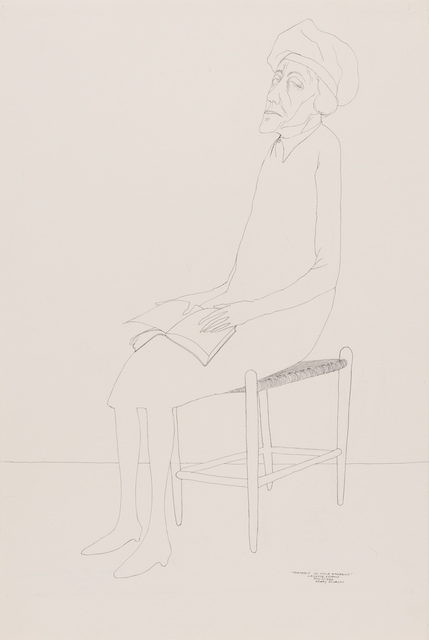 Benny Andrews, ‘Portrait of Viola Andrews’, 1986, Drawing, Collage or other Work on Paper, Ink on paper, Doyle