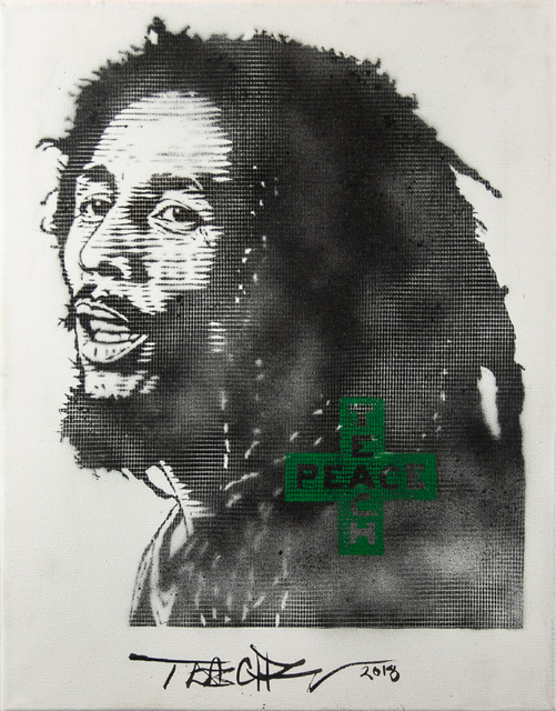 Teachr, ‘Bud Marley’, 2018, Painting, Aerosol on canvas, EWKUKS