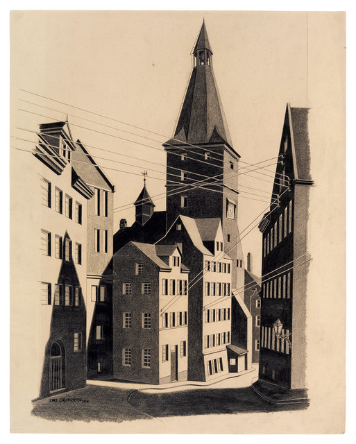 Carl Grossberg, ‘Straße mit Kirchturm’, 1926, Galerie Michael Hasenclever