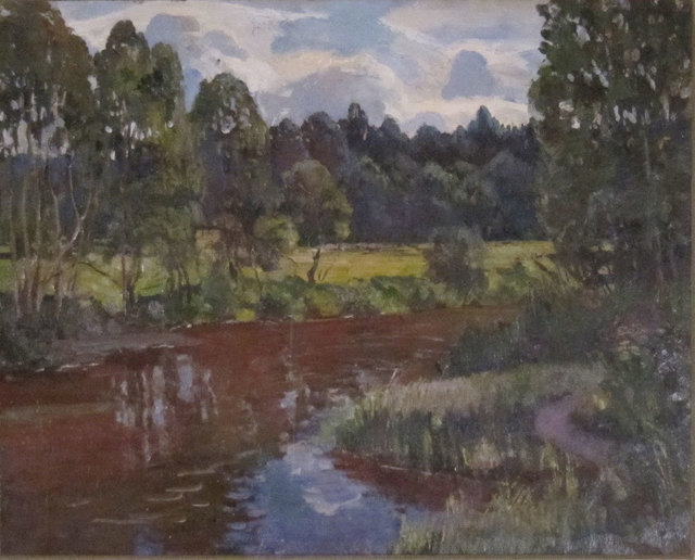 German Alexeevich Tatarinov, ‘Summer Stream and Flowers’, ca. 1990, Janus Galleries