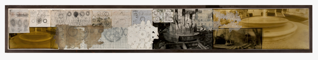 Judy Pfaff, ‘Untitled’, 2002, Drawing, Collage or other Work on Paper, Ink on ledger paper, photo positives, cast acrylic, Bellas Artes Gallery
