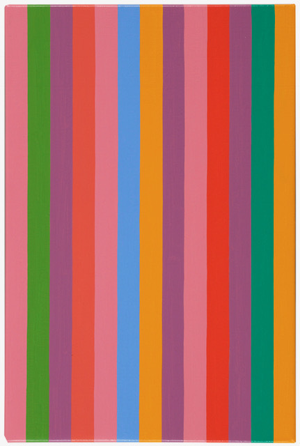 Bridget Riley - Rose Rose 12, 2011, oil on linen, 14 3/4 x 9 3/4 in; 37.3 x 25 cm
Signed and dated on lower right edge: Riley '11
Titled, signed, dated and inscribed on verso: ROSE ROSE 12 Riley 2011 Bridget Riley - Rose Rose 12, 2011, oil on linen, 14 3/4 x 9 3/4 in; 37.3 x 25 cm
Signed and dated on lower right edge: Riley '11
Titled, signed, dated and inscribed on verso: ROSE ROSE 12 Riley 2011