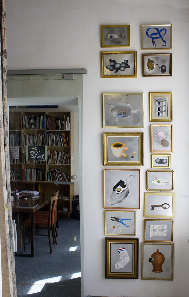 Fragment of exposition with works by Xesco Mercé Fragment of exposition with works by Xesco Mercé