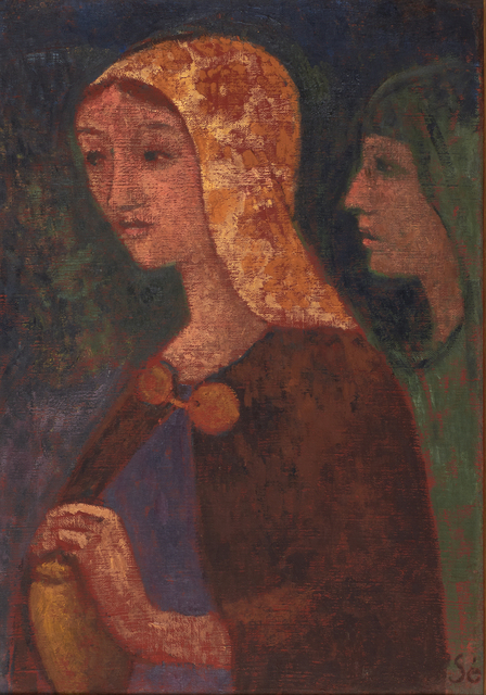 Paul Sérusier, ‘Mary Madeleine et Saint-Jean’, 1903, Painting, Oil on canvas (framed), Rago/Wright