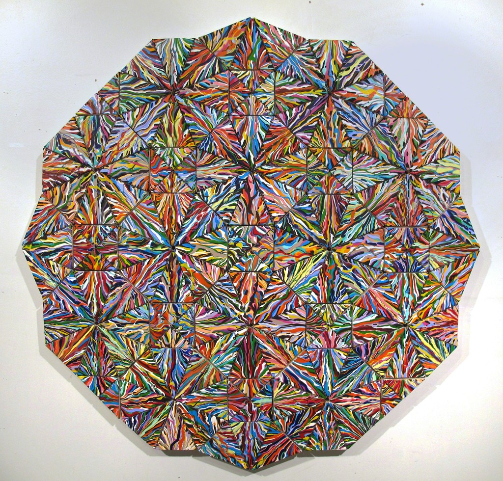Untitled, 2014, Acrylic on 150 canvases, 50" x 50", Artist: Rick Siggins Untitled, 2014, Acrylic on 150 canvases, 50" x 50", Artist: Rick Siggins