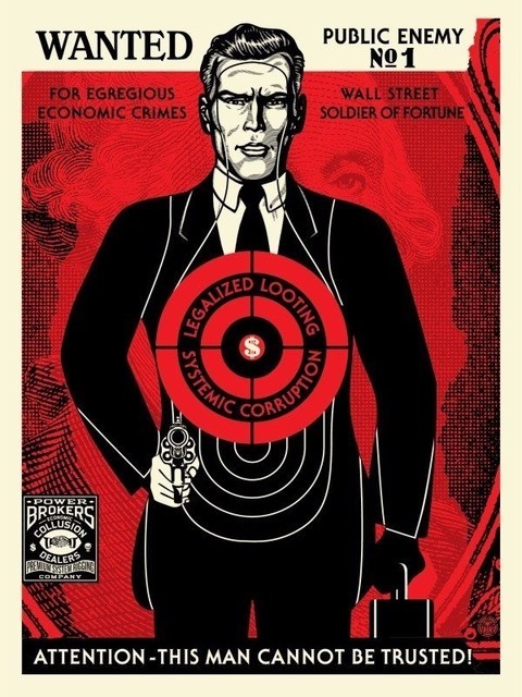 Shepard Fairey (OBEY), ‘wall street public enemy’, 2017, Rudolf Budja Gallery