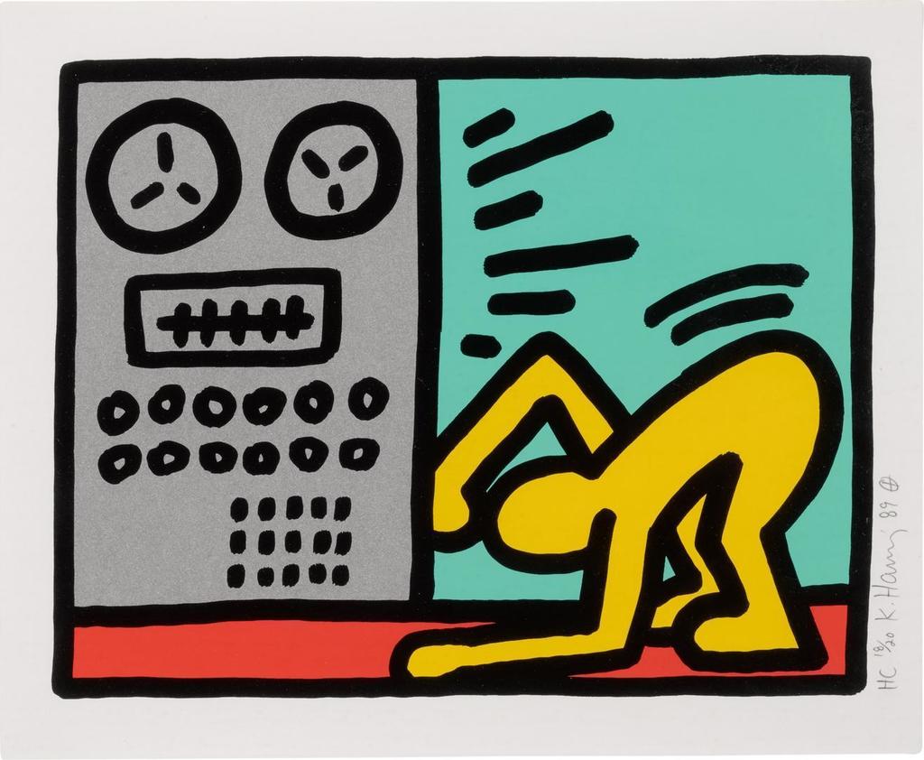 Keith Haring - Pop Shop III: One plate (Littmann p. 145)
