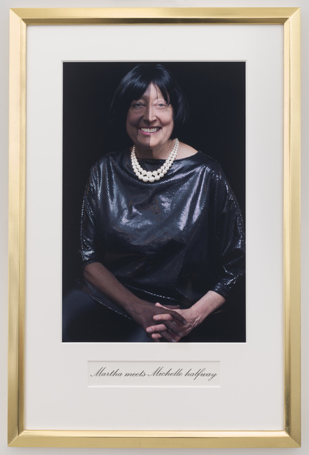 Martha Wilson, ‘Martha meets Michelle halfway’, 2014, P.P.O.W