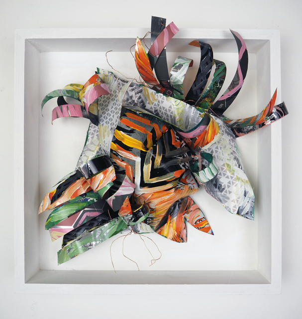 Christina Massey, ‘Artisanal M’, 2017, Sculpture, Acrylic and enamel on paper, fabric, repurposed aluminum and wire, The Untitled Space