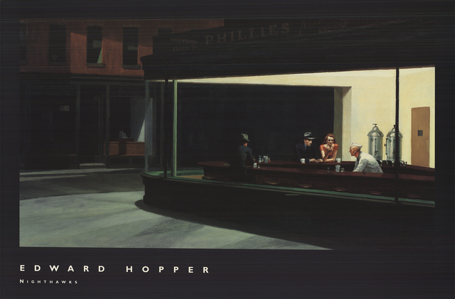 Hopper、Nighthawks、希少画集画、新品額付+inforsante.fr