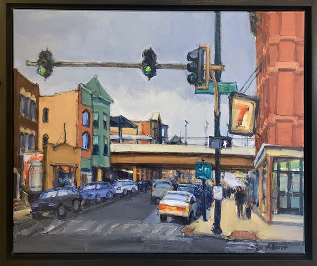 Audrey McCartney Barrett, ‘ARMITAGE & SHEFFIELD’, 2020, Painting, Oil on canvas, Judy Ferrara Gallery