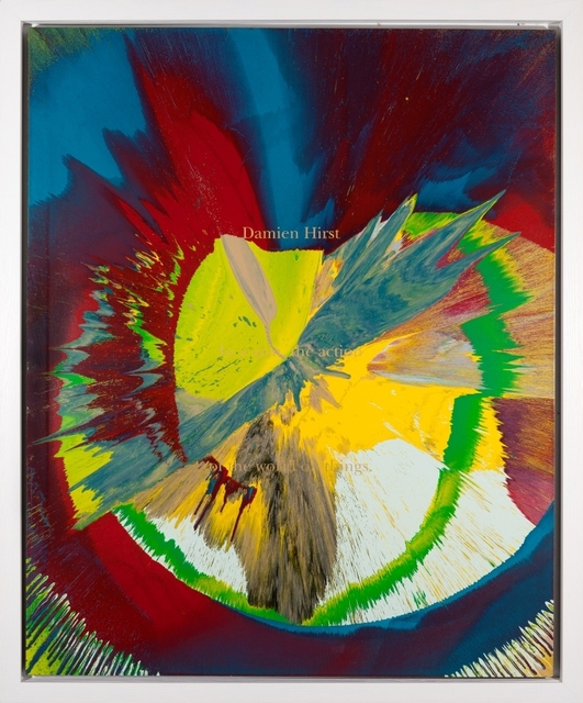 Damien Hirst, ‘Spin Painting: Cut by Blue (DHS 663 145 (L))’, 2002, Galerie Ernst Hilger