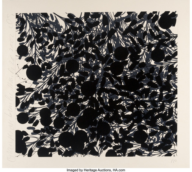 Donald Sultan, ‘Oranges on Branches’, 2002, Print, Lift-ground etching, aquatint, silkscreen with flocking, on STPI handmade cream paper, Heritage Auctions