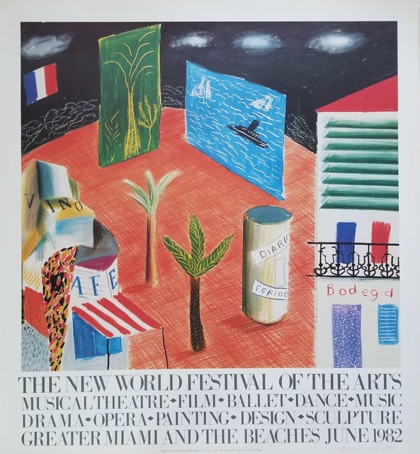 David Hockney, ‘The New World Festival of the Arts’, 1982, Graves International Art