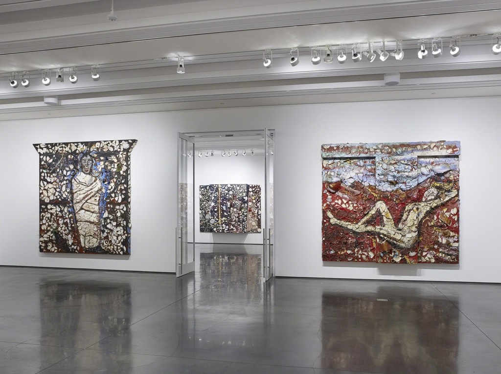 Installation view: Julian Schnabel Plate Paintings 1978-86, Aspen Art Museum, 2016 .Photo: Tony Prikryl Installation view: Julian Schnabel Plate Paintings 1978-86, Aspen Art Museum, 2016 .Photo: Tony Prikryl