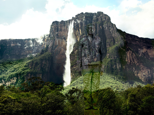 Liu Bolin, ‘Hiding in Venezuela – Angel Falls’, 2013, Galería RGR