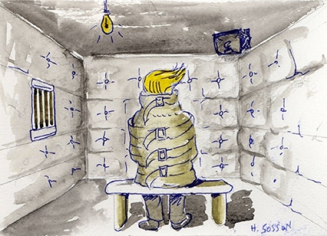 Harriett Sosson, ‘Padded Cell’, Painting, Watercolor, Zenith Gallery
