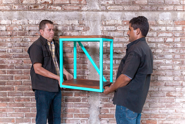 Andy Coolquitt, ‘shelf’, 2015, Design/Decorative Art, Metal and wood, AG Ossaye Projects