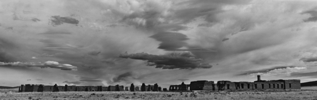 Cody S. Brothers, ‘Black & White Panoramic Photograph: 'Enlisted Quarters Big Sky-Fort Union National Monument, NM'|’, 2018, Ivy Brown Gallery
